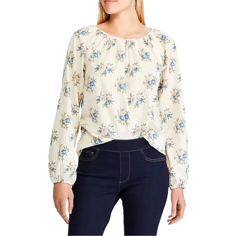 🌺NWT:CHAPS FLORAL BLOUSE